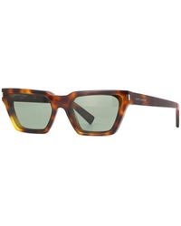 Saint Laurent - Sunglasses Cat Eye Full Rim, Dark Havana Frame And Lens Sl633Calista002 - Lyst