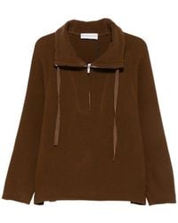 Studio Nicholson - Quarter-Zip Drawstring Sweatshirt - Lyst