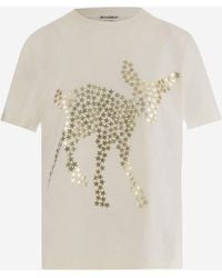 JW Anderson - T-Shirt Animal And Star Print Cotton T-Shirts & Jerseys - Lyst
