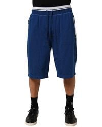 Dolce & Gabbana - Cotton Blend Bermuda Sweatpants Shorts Co+Pl - Lyst