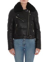Moose Knuckles Chauvreulx Leather Bomber - Black
