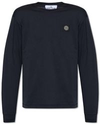 Stone Island - T-shirt With Long Sleeves, - Lyst