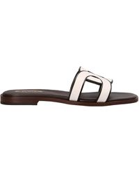 Tod's - Woven Flat Sandals - Lyst