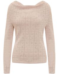 Givenchy - 4g Draped Pullover In Jacquard - Lyst