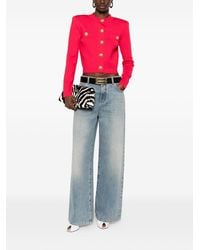 Balmain - Buttoned Crewneck Cardigan - Lyst