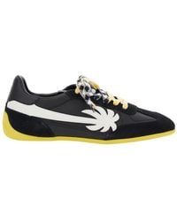 Palm Angels - Pa 5 Low Top Sneakers With Logo Patch On The Tongue And Contrasting Heel With Logo - Lyst