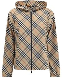 Burberry - Archivio Check Waterproof Jacket - Lyst