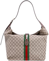 Gucci Raffia Jackie Medium Bag in Natural for Men