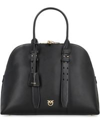 Pinko - Bowling Bag Escape Maxi Leather Cow Handbags - Lyst