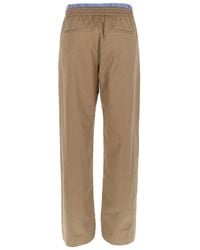 MSGM - Trousers Double-Elastic Cotton - Lyst