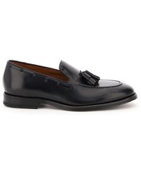 Henderson Leather Loafers With Tassels - Black