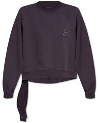 The Attico - Oversize Cotton Sweatshirt, - Lyst