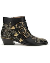 Chloé - Susan Boots Calf Leather Bos Taurus - Lyst