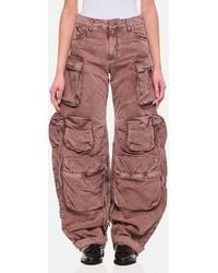 The Attico - Fern Long Trousers Natural Marble - Lyst