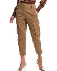 Brunello Cucinelli - Brown Cotton Cargo Pants - Lyst