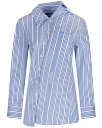 Jacquemus - La Chemise Pablo Asymmetric Striped Shirt - Lyst