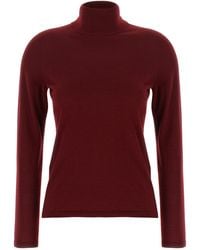 Max Mara - Meana Sweaters And Cardigans Bordeaux - Lyst