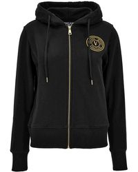Versace - Jeans Couture Sweater With Hoodie - Lyst