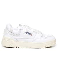 Autry - Cowskin Sneakers With Suede Details - Lyst