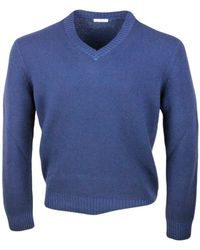 Malo - Long-Sleeved V-Neck Sweater - Lyst