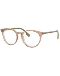 Burberry - Eyeglasses Oval Full Rim, Transparent Frame And Clear Demo Lenses Lens Be23183856 Sunglasses - Lyst