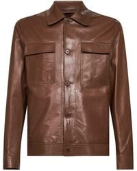 Salvatore Santoro - Cookie Plongé Leather Jacket - Lyst