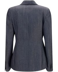 Balenciaga - Double-Breasted Wool Blazer - Lyst