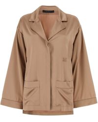 Max Mara - Antiqued Satin Vasaio Shirt - Lyst
