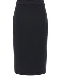Moncler Genius - Scuba-Effect Midi Skirt - Lyst