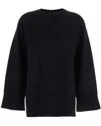 Loulou de Saison - Crew Neck Sweater With Knitted Design - Lyst