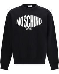 Moschino - Printed Organic Cotton Sweatshirt - Lyst