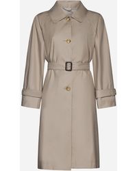 Max Mara The Cube - Cotton-Blend Single-Breasted Trend Coat - Lyst