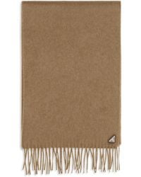 Prada - Silk And Cashmere Fringed Scarf Scarfs - Lyst