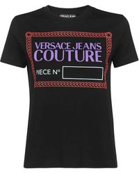 Versace Jeans Couture - Logo Cotton T-shirt - Lyst
