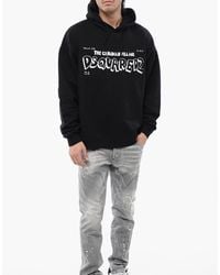 DSquared² - Canadian Village Logo Loose Fit Hoodie Clothing Knitwear - Lyst