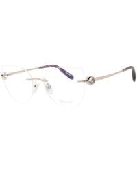 Chopard - Eyeglasses Cat Eye Rimless, Shiny Frame And Clear Demo Lenses Lens Vchl27S0A39 - Lyst