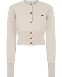 Vivienne Westwood - Cardigan Bea Cropped Wool-Silk Cardigans - Lyst