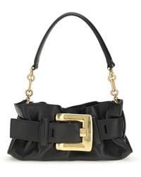 Balmain - Mini Anthem Bag Calfskin Leather Calf Suede Shoulder - Lyst