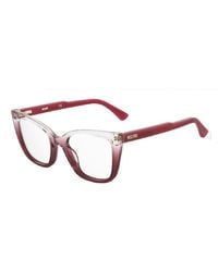 Moschino - Eyeglasses Cat Eye Full Rim, Transparent Gradient Frame And Clear Demo Lens Lens Mos60306Xq00 - Lyst