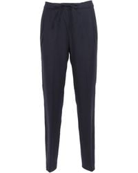 Fabiana Filippi - Bistretch Wool Pleated Jogging Trousers With Filo Diamante - Lyst