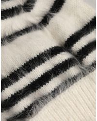 Dolce & Gabbana - Striped Angora Knitted Beanie One Size Hat Nylon - Lyst