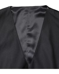 Dolce & Gabbana - Wool Single Breasted Waistcoat Vest Virgin Silk Nylon Flax Clothing - Lyst