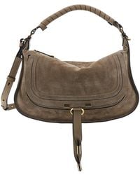 Chloé - Shoulder Bag Marcie Suede - Lyst