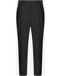 Prada - Mohair And Wool Trousers - Lyst