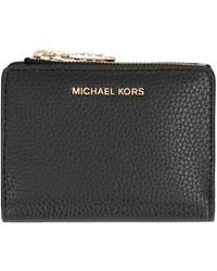 MICHAEL Michael Kors - Empire Small Leather Flap-Over Wallet - Lyst
