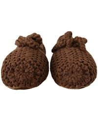 Dolce & Gabbana - Elegant Wool Knit Ballerina Flats - Lyst