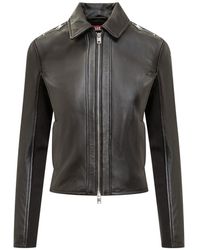 DIESEL - L-sask Leather Biker Jacket - Lyst