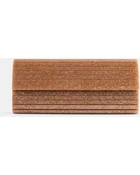 Jimmy Choo - Sweetie Glitter Acrylic Pouch Clutches - Lyst