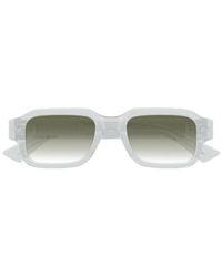 Bottega Veneta - Bottega Veneta Eyewear Bv1442S Acetate Rectangle Sunglasses - Lyst