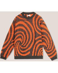 Doppiaa - Aappio Shetland Wool Jacquard Sweater - Lyst